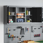 Mobile per Attrezzi con blocco Nero e grigio 100 x 20 x 55 cm