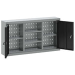 Mobile per Attrezzi con blocco Nero e grigio 100 x 20 x 55 cm