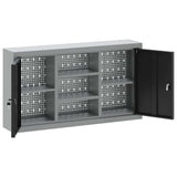 Mobile per Attrezzi con blocco Nero e grigio 100 x 20 x 55 cm