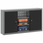 Mobile per Attrezzi con blocco Nero e grigio 100 x 20 x 55 cm