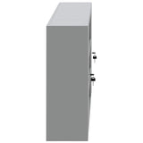 Mobile per attrezzi con blocco Nero e Grigio 150 x 20 x 55 cm