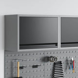 Mobile per attrezzi Nero e Grigio 50 x 25 x 35 cm