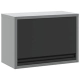 Mobile per attrezzi Nero e Grigio 50 x 25 x 35 cm