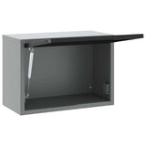 Mobile per attrezzi Nero e Grigio 50 x 25 x 35 cm