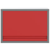 Mobile per attrezzi Rosso e Grigio 50 x 25 x 35 cm