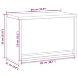Mobile per attrezzi Rosso e Grigio 50 x 25 x 35 cm