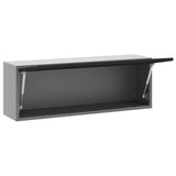 Mobile per attrezzi Nero e Grigio 100 x 25 x 35 cm