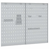 Pannello per attrezzi 2 pcs Grigio 100 x 1 x 80 cm
