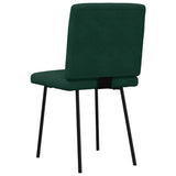 Sedie da Pranzo 2 pz Verde Scuro in Velluto
