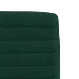 Sedie da Pranzo 2 pz Verde Scuro in Velluto