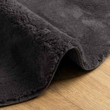Tappeti per area HUARTE Antracite 80 x 150 cm Poliestere