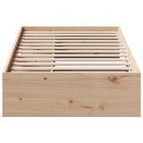 Dormeuse senza Materasso 90x190 cm in Legno Massello di Pino