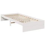 Dormeuse senza Materasso Bianca 90x190 cm Legno Massello Pino