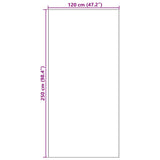 Tappetino Altro Antracite e Nero 120 x 250 cm Poliammide e PVC