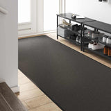 Tappetino Antracite e Nero 120 x 400 cm 100% Poliammide