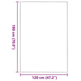 Tappetino Grigio e Nero 120 x 180 cm 100% Poliammide