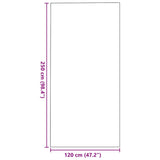 Tappetino Beige e Nero 120 x 250 cm 100% Poliammide