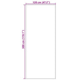 Tappetino Beige e Nero 120 x 300 cm 100% Poliammide