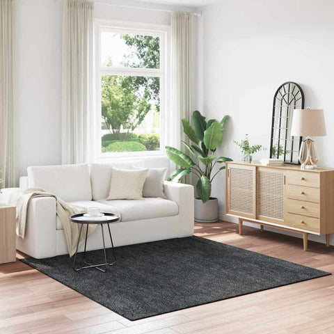 Tappeto Grigio scuro 200 x 200 cm Polipropilene