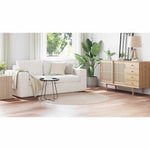 Tappeto Crema 160 x 160 cm Polipropilene