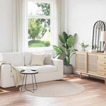 Tappeto Crema 160 x 160 cm Polipropilene