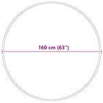 Tappeto Crema 160 x 160 cm Polipropilene
