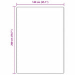 Tappeto Marrone 140 x 200 cm Polipropilene