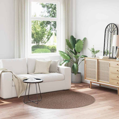 Tappeto Marrone 160 x 160 cm Polipropilene