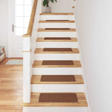 Tappetini Antiscivolo per Scale 15 pcs Giallo 60 x 25 cm PP