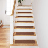 Tappetini Antiscivolo per Scale 15 pcs Giallo 75 x 20 cm PP