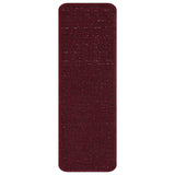 Tappetini Antiscivolo per Scale 15 pcs Bordò 60 x 25 cm PP