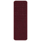 Tappetini Antiscivolo per Scale 15 pcs Bordò 60 x 25 cm PP