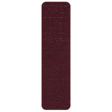 Tappetini Antiscivolo per Scale 15 pcs Bordò 75 x 20 cm PP