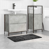 Tappetino da bagno antiscivolo Grigio scuro 50 x 80 cm PP
