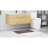 Tappetino da bagno antiscivolo Marrone 50 x 80 cm PP