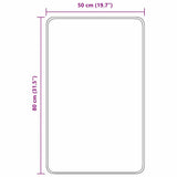 Tappetino da bagno antiscivolo Marrone 50 x 80 cm PP