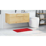 Tappetino da bagno antiscivolo Rosso 50 x 80 cm PP