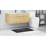Tappetino da bagno antiscivolo Grigio scuro 60 x 90 cm PP