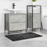 Tappetino da bagno antiscivolo Grigio scuro 60 x 90 cm PP
