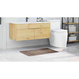Tappetino da bagno antiscivolo Marrone 60 x 90 cm PP