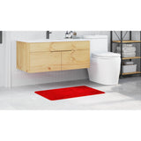 Tappetino da bagno antiscivolo Rosso 60 x 90 cm PP