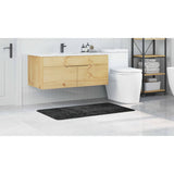 Tappetino da bagno antiscivolo Grigio scuro 70 x 120 cm PP