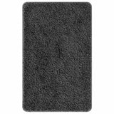 Set di tappetini antiscivolo per il bagno 2 pcs Grigio scuro PP