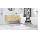 Set di tappetini antiscivolo per il bagno 2 pcs Grigio PP