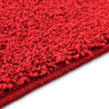 Set di tappetini antiscivolo per il bagno 2 pcs Rosso PP