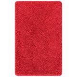 Set di tappetini antiscivolo per il bagno 2 pcs Rosso PP