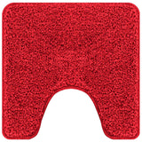 Set di tappetini antiscivolo per il bagno 2 pcs Rosso PP