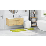 Set di tappetini antiscivolo per il bagno 2 pcs Verde PP