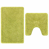 Set di tappetini antiscivolo per il bagno 2 pcs Verde PP
