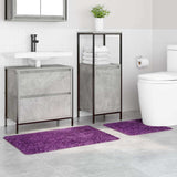 Set di tappetini antiscivolo per il bagno 2 pcs Viola PP
